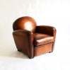 OXFORD’ Club armchair, caramel leather