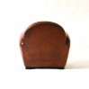 Fauteuil Club "OXFORD", cuir caramel