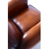 Fauteuil Club "OXFORD", cuir caramel