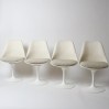 Eero Saarinen tulip chairs for Knoll swivel chairs